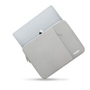 Husă Laptop Slim Business 15-16" – Design Elegant, Protecție Completă, Compartiment Accesorii, Ideală pentru MacBook, Lenovo, ASUS, HP, Dell, gri