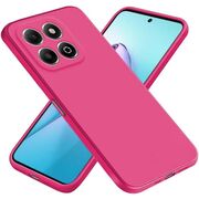 Husa pentru  Honor 200 Smart Liquid Silicone, subțire, captusita cu microfibra, anti amprentă, protectie cameră foto, fucsia