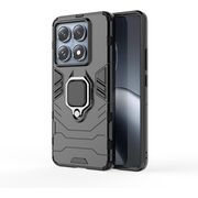 Husa pentru  Xiaomi 14T Pro cu inel Ring Armor Kickstand Tough, negru