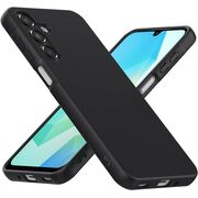 Husa pentru  Samsung Galaxy A16 Liquid Silicone, subțire, captusita cu microfibra, anti amprentă, protectie cameră foto, negru