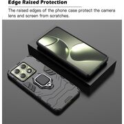 Husa pentru  Xiaomi 14T Pro cu inel Ring Armor Kickstand Tough, negru