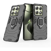 Husa pentru  Xiaomi 14T cu inel Ring Armor Kickstand Tough, negru