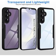 Pachet 360: Husa cu folie integrata pentru  Samsung Galaxy S24 FE Cover360 fata / spate - negru