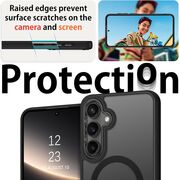Husa pentru  Samsung Galaxy S24 FE cu MagSafe, Ghost Series, frosted - mov