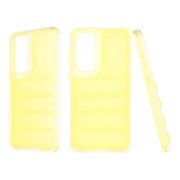 Husa pentru  Samsung Galaxy S24 FE Air Cusion anti-shock, Dazzling - galben