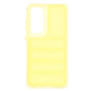 Husa pentru  Samsung Galaxy S24 FE Air Cusion anti-shock, Dazzling - galben