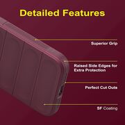 Husa pentru  Xiaomi 14T Pro Liquid Silicone, Microfibre Lining, Non-Slip Airbag Design, bordeaux