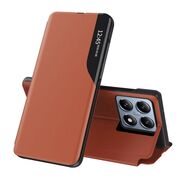 Husa pentru  Xiaomi 14T Pro tip carte, Smart View, portocaliu