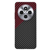 Husa pentru  Xiaomi Redmi 14C CarbonFiber UltraSlim, Lightweight, rosu inchis