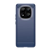 Husa pentru Xiaomi Redmi Note 14 Pro+ Plus Carbon Liquid Silicone, albastru