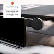 Suport telefon auto flexibil, cu magnet MagSafe Compatible, Flexible Design, Fixed, negru, FIXMFP-BK