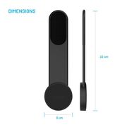 Suport telefon auto flexibil, cu magnet MagSafe Compatible, Flexible Design, Fixed, negru, FIXMFP-BK