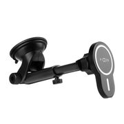 Suport telefon auto cu incarcare wireless 15W Fixed, FIXMCLI-XL-BK