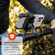 Suport de telefon pentru bicicleta 360° Fixed, negru, FIXBIP-BK