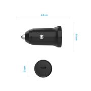 Incarcator auto bricheta 24V Fixed, USB-C, 30W, FIXCC30N-C-BK