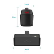 Baterie externa USB-C Fixed, PD 20W, 5000mAh, negru, FIXZEN-5PL-BK