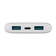 Baterie externa Powerbank 2x USB, Type-C, 20W, 10000 mAh, LCD Display, Fixed, alb, FIXZEN-10-WH