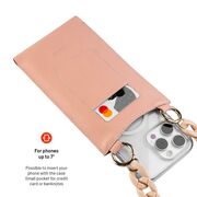 Husa piele pentru telefon 7" Fixed Venezia, roz, FIXVEN-PPI