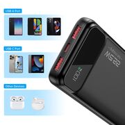 Acumulator extern Fast Charge Powerbank Choetech B728 10000 mAh 22.5W PD USB-A / USB-C - negru