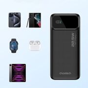 Acumulator extern Fast Charge Powerbank Choetech B728 10000 mAh 22.5W PD USB-A / USB-C - negru
