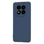 Husa pentru  Xiaomi Redmi Note 14 Pro+ Plus Liquid Silicone, subțire, captusita cu microfibra, anti amprentă, protectie cameră foto, albastru