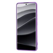 Husa pentru  Xiaomi Redmi Note 14 Pro+ Plus Liquid Silicone, subțire, captusita cu microfibra, anti amprentă, protectie cameră foto, mov