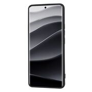 Husa pentru  Xiaomi Redmi Note 14 Pro+ Plus Liquid Silicone, subțire, captusita cu microfibra, anti amprentă, protectie cameră foto, negru