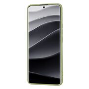 Husa pentru  Xiaomi Redmi Note 14 Pro+ Plus Liquid Silicone, subțire, captusita cu microfibra, anti amprentă, protectie cameră foto, verde
