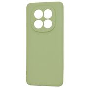 Husa pentru  Xiaomi Redmi Note 14 Pro+ Plus Liquid Silicone, subțire, captusita cu microfibra, anti amprentă, protectie cameră foto, verde