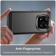 Husa pentru Xiaomi Redmi Note 14 Pro 5G Carbon Liquid Silicone, negru