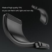 Husa pentru Xiaomi Redmi Note 14 Pro 5G Carbon Liquid Silicone, negru