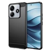 Husa pentru Xiaomi Redmi Note 14 5G Carbon Liquid Silicone, negru