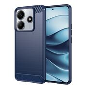 Husa pentru Xiaomi Redmi Note 14 5G Carbon Liquid Silicone, albastru