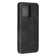 Husa tip carte pentru Motorola Moto G55 Smart Wallet fata - spate protectie 360 - negru