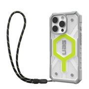 Husa iPhone 16 Pro Max UAG Pathfinder Clear MagSafe, Active Neon Lanyard