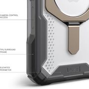 Husa iPhone 16 UAG Plasma XTE MagSafe, Ash Titanium