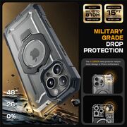 Husa iPhone 16 Pro Max Supcase Unicorn Beetle Defender, gri