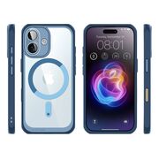 Husa iPhone 16 Supcase Unicorn Beetle Slim Clear MagSafe, bleu