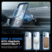 Husa iPhone 16 Supcase Unicorn Beetle Slim Clear MagSafe, bleu