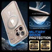 Husa iPhone 16 Pro Supcase Unicorn Beetle Slim Clear MagSafe, roz