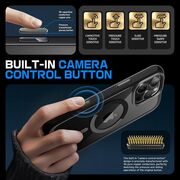 Husa iPhone 16 Pro Max Supcase Unicorn Beetle Slim Clear MagSafe, negru