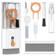 Set de Curățare Multifuncțional 10 in 1 pentru Tastatură, Căști, Airpods, Cameră, Computer, Telefon și Laptop, alb