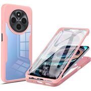 Pachet 360: Husa cu folie integrata pentru  Xiaomi Redmi 14C Cover360 fata / spate - roz