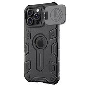 Husa iPhone 16 Pro Max Nillkin CamShield Armor Prop Magnetic, negru