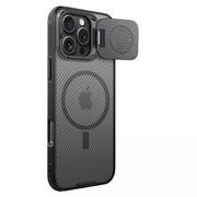 Husa iPhone 16 Pro Max Nillkin CamShield Prop Magnetic, negru/transparenta