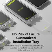 [Pachet 2x] Folie sticla iPhone 16 Plus Ringke Easy Slide Tempered Glass, transparenta