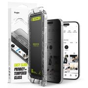 [Pachet 2x] Folie sticla iPhone 16 Plus Ringke Easy Slide Tempered Glass, privacy