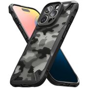 Husa iPhone 16 Pro Max Ringke Fusion X Design, camo black