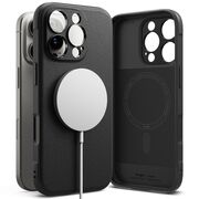 Husa pentru  iPhone 16 Pro Max Ringke - Silicone Magnetic MagSafe - Negru