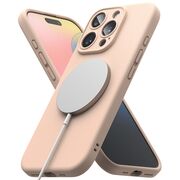 Husa pentru  iPhone 16 Pro Max Ringke - Silicone Magnetic MagSafe - Roz